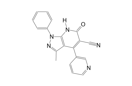 3-methyl-6-oxo-1-phenyl-4-(3-pyridinyl)-6,7-dihydro-1H-pyrazolo[3,4-b]pyridine-5-carbonitrile