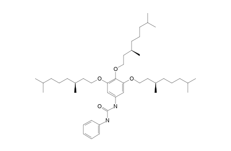 5-(PHENYLUREIDO)-1,2,3-((S)-3,7-DIMETHYLOCTYLOXY)-BENZENE