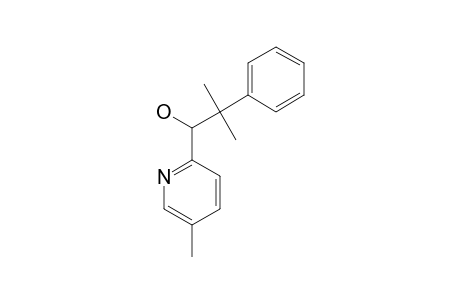 (+/-)-1-[2-(5-METHYLPYRIDYL)]-2-METHYL-2-PHENYLPROPANOL