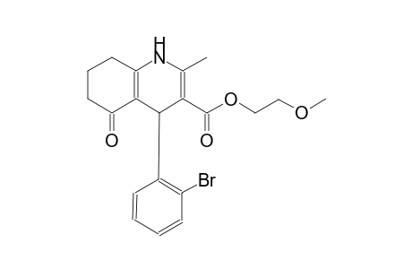 2-Methoxyethyl 4-(2-bromophenyl)-2-methyl-5-oxidanylidene-4,6,7,8-tetrahydro-1H-quinoline-3-carboxylate