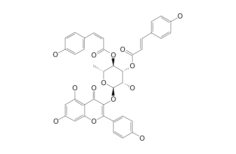 KAEMPFEROL-3-O-ALPHA-L-(3''-E,4''-Z-DI-PARA-COUMAROYL)-RHAMNOPYRANOSIDE