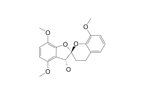 TRANS-4,7,8'-TRIMETHOXY-3',4'-DIHYDRO-3H-SPIRO-[1-BENZOFURAN-2,2'-CHROMEN]-3-OL