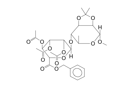 METHYL-2,3-O,O-ISOPROPYLIDENE-4-O-[BENZYL(2,3,4-TRI-O-ACETYL-ALPHA-D-MANNOPYRANOSYL)URONATE]-ALPHA-L-RHAMNOPYRANOSIDE