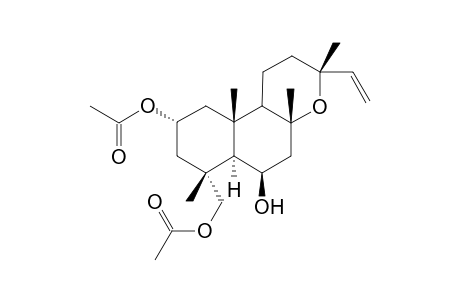 2.alpha.,18-Diacetoxy-6.beta.-hydroxymanoyl Oxide