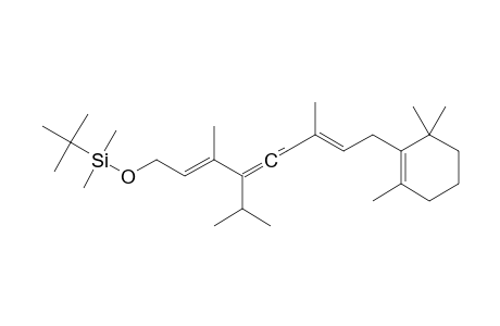 (2E,7E)-4-TERT.-BUTYLDIMETHYLSILYL-3,7-DIMETHYL-9-(2,6,6-TRIMETHYLCYCLOHEX-1-EN-1-YL)-4-ISOPROPYLNONA-2,4,5,7-TETRAEN-1-YLETHER