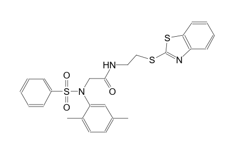 acetamide, N-[2-(2-benzothiazolylthio)ethyl]-2-[(2,5-dimethylphenyl)(phenylsulfonyl)amino]-