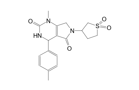 1H-pyrrolo[3,4-d]pyrimidine-2,5-dione, 3,4,6,7-tetrahydro-1-methyl-4-(4-methylphenyl)-6-(tetrahydro-1,1-dioxido-3-thienyl)-