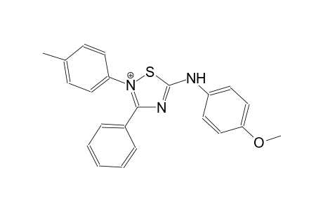 5-(4-methoxyanilino)-2-(4-methylphenyl)-3-phenyl-1,2,4-thiadiazol-2-ium