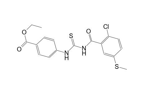 ethyl 4-[({[2-chloro-5-(methylsulfanyl)benzoyl]amino}carbothioyl)amino]benzoate