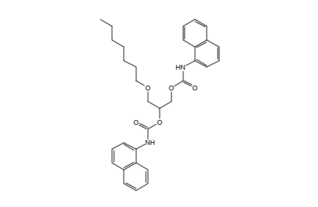 1-NAPHTHALENECARBAMIC ACID, [(HEPTYLOXY)METHYL]ETHYLENE ESTER