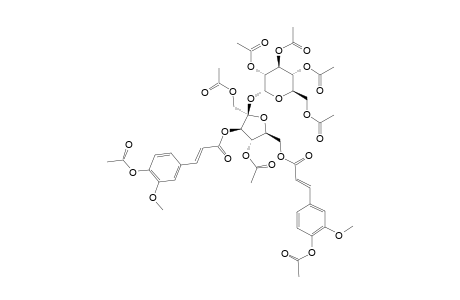 BETA-D-[1-O-ACETYL-3,6-DI-O-(4-O-ACETYL-FERULOYL)]-FRUCTOFURANOSYL-ALPHA-D-(2',3',4',6'-TETRA-O-ACETYL)-GLUCOPYRANOSIDE