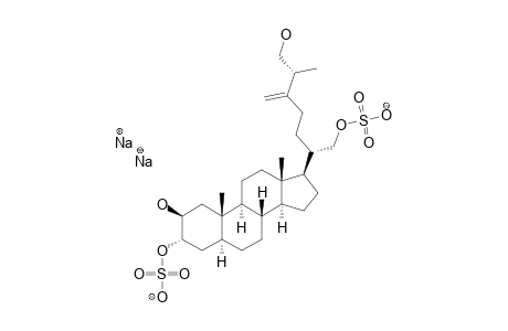 (20R,25R)-24-METHYL-5-ALPHA-CHOLEST-24(28)-ENE-2-BETA,3-ALPHA,21,26-TETRAOL-3,21-DISULFATE