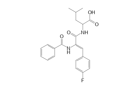 2-[2-benzoylamino-3-(4-fluoro-phenyl)-acryloylamino]-4-methyl-pentanoic acid