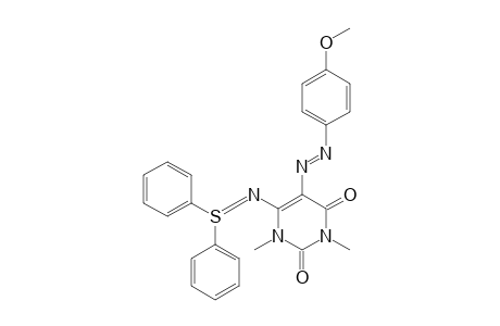 N-[1,3-Dimethyl-5-(p-methoxyphenylazo)uracil-6-yl]-S,S-diphenylsulfilimine