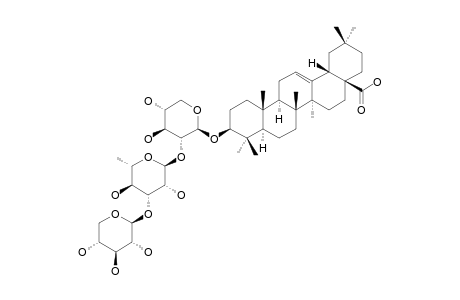 PROSAPOGENIN-BX-2;OLEANOLIC-ACID-3-O-BETA-D-XYLOPYRANOSYL-(1->3)-ALPHA-L-RHAMNOPYRANOSYL-(1->2)-BETA-D-XYLOPYRANOSIDE