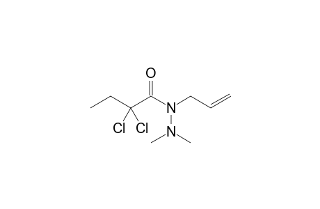 2,2-bis(chloranyl)-N',N'-dimethyl-N-prop-2-enyl-butanehydrazide