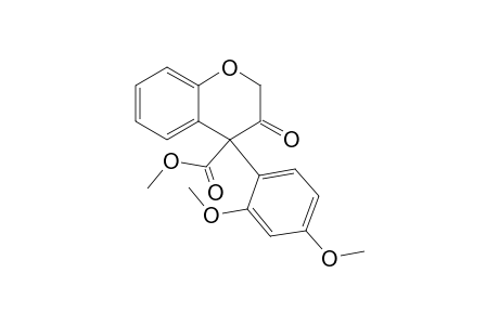 4-(2,4-dimethoxyphenyl)-3-keto-chroman-4-carboxylic acid methyl ester