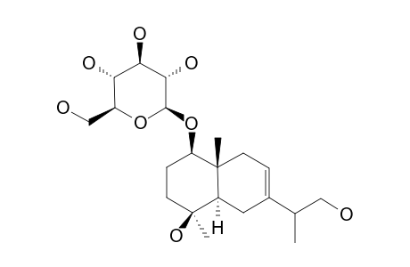 CHRYSANTILOBOSIDE;1-BETA,4-BETA,12-TRIHYDROXY-EUDESM-7-ENE-1-O-BETA-D-GLUCOPYRANOSIDE