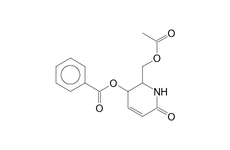 2(1H)-Pyridone, 6-(acetoxymethyl)-5-(benzoyloxy)-5,6-dihydro-