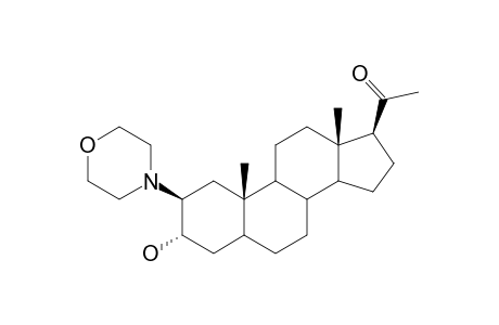 2-BETA-MORPHOLINO-3-ALPHA-HYDROXY-5-ALPHA-PREGNAN-20-ONE