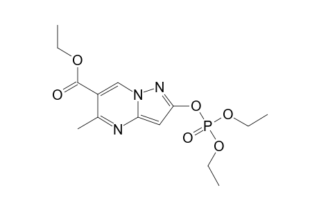 O,O-DIETHYL-O-(5-METHYL-6-ETHOXYCARBONYL-PYRAZOLO-(1,5-A)-PYRIMID-2-YL)-PHOSPHATE