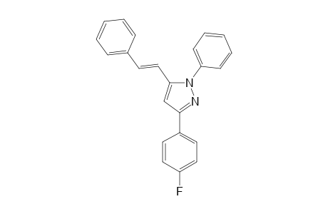 3-(4-FLUOROPHENYL)-1-PHENYL-5-STYRYLPYRAZOLE