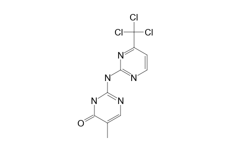 5-METHYL-2-[[4-(TRICHLOROMETHYL)-PYRIMIDIN-2-YL]-AMINO]-PYRIMIDIN-4(3H)-ONE