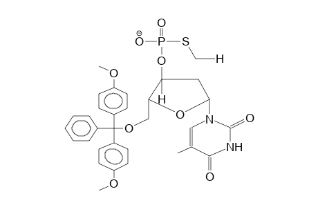 5'-O-DIMETHOXYTRITYL-3'-O-METHYLTHIOPHOSPHORYLTHYMIDINE, ANION