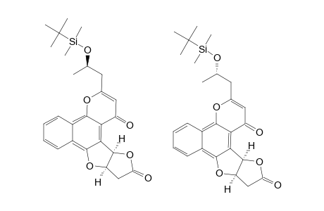 (9AR*,12AR*)-3-(2-TERT.-BUTYL-DIMETHYLSILYLOXYPROPYL)-9A,12A-DIHYDRO-1H-FURO-[2'',3'':4',5']-FURO-[3',2':3,4]-NAPHTHO-[1,2-B]-PYRAN-1,11(10H)-DIONE