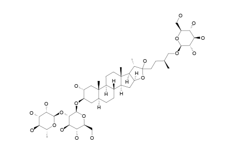 TRIGONEOSIDE-XB;#2;26-O-BETA-D-GLUCOPYRANOSYL-(25R)-5-ALPHA-FUROSTANE-2-ALPHA,3-BETA,22-XI,26-TETRAOL-3-O-ALPHA-L-RHAMNOPYRANOSYL-(1->2)-BETA-D-GLUCOPYRANOSIDE