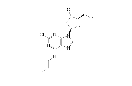 6-(BUTYLAMINO)-2-CHLORO-9-(2'-DEOXY-BETA-D-ERYTHRO-PENTOFURANOSYL)-9H-PURINE