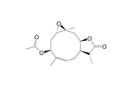 (1-S*,3-S*,7-R*,8-R*,10-R*,11-R*)-3-ACETOXY-1,10-EPOXYGERMACR-4-Z-EN-8,12-OLIDE