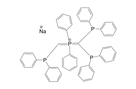 NATRIUM-(1)-[DIPHENYLPHOSPHONIUM-BIS-(DIPHENYLPHOSPHINOMETHYLIDE)]