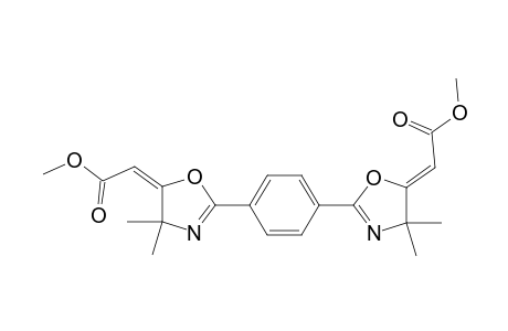 (E,Z)-1,4-Bis[(5-methoxycarbonylmethylene-4,4-dimethyl-4,5-dihydrooxazol-2-yl]benzene