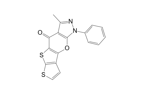 3-METHYL-1-PHENYLTHIENO-[3'',2'':4',5']-THIENO-[3',4':5,6]-PYRANO-[2,3-C]-PYRAZOL-4(1H)-ONE