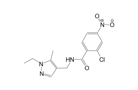 2-chloro-N-[(1-ethyl-5-methyl-1H-pyrazol-4-yl)methyl]-4-nitrobenzamide