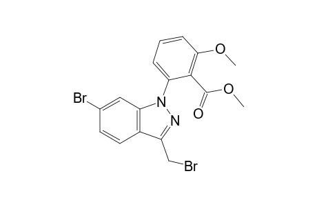 Methyl 2-(6-Bromo-3-bromomethyl-1H-indazol-1-yl)-6-methoxybenzoate