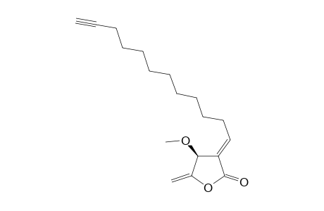 (3S,2E)-2-(11-DODECYNYLIDENE)-3-METHOXY-4-METHYLENE-BUTANOLIDE