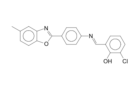 2-[4-(3-chlorosalicylideneamino)phenyl]-5-methylbenzoxazole