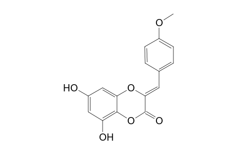 (2Z)-2-[(4-methoxyphenyl)methylidene]-5,7-bis(oxidanyl)-1,4-benzodioxin-3-one