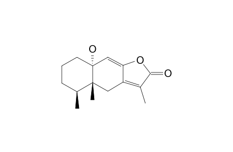 TSOONGIANOLIDE-A;(4A-R,5S,8A-R)-4A,5,6,7,8,8A-HEXAHYDRO-8A-HYDROXY-3,4A,5-TRIMETHYL-NAPHTHO-[2,3-B]-FURAN-2-(4H)-ONE