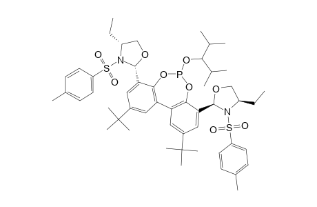 #9I;2,10-DI-TERT.-BUTYL-4,8-BIS-[(2R,4R)-4-ETHYL-3-(4-METHYLBENZENESULFONYL)-1,3-OXAZOLIDINYL]-2-(2,4-DIMETHYLPENT-3-OXY)-DIBENZO-[D,F]-[1,3,2]-DIOXAPHOSPHEPIN