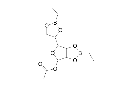 beta-D-MANNOFURANOSIDE, 1-O-ACETYL-2,3:5,6-DI-O-ETHYLBORANDIYL-