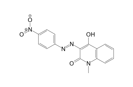 2(1H)-Quinolinone, 4-hydroxy-1-methyl-3-[(4-nitrophenyl)azo]-