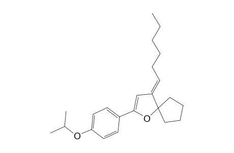 4-Hexylidene-2-(4-isopropoxyphenyl)-1-oxaspiro[4.4]non-2-one