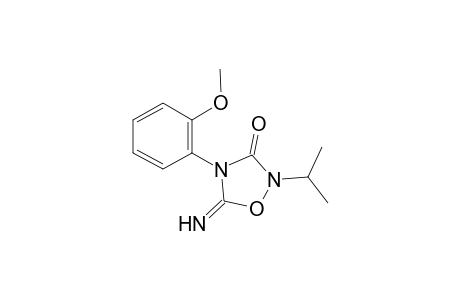 5-Azanylidene-4-(2-methoxyphenyl)-2-propan-2-yl-1,2,4-oxadiazolidin-3-one