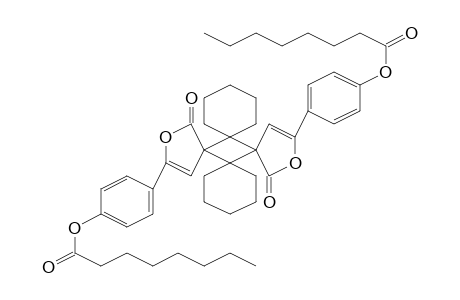 2,14-Dioxatetraspiro[4.0.5.0.4.0.5.0]docosa-3,15-diene-1,13-dione, (5-.alpha.,12-.beta.)-3,15-bis(4-octanoyloxyphenyl)-