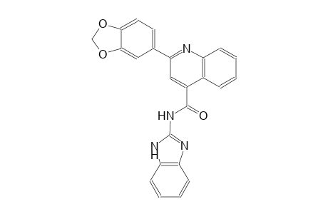 N-(1H-benzimidazol-2-yl)-2-(1,3-benzodioxol-5-yl)-4-quinolinecarboxamide