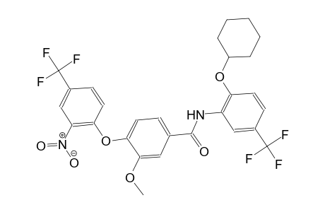 benzamide, N-[2-(cyclohexyloxy)-5-(trifluoromethyl)phenyl]-3-methoxy-4-[2-nitro-4-(trifluoromethyl)phenoxy]-