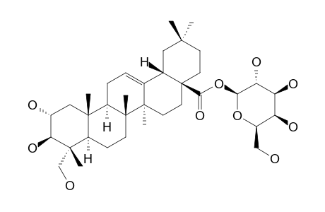 CHEBULOSIDE-I;BETA-D-GALACTOPYRANOSYL-2-ALPHA,3-BETA,23-TRIHYDROXY-OLEAN-12-EN-28-OATE